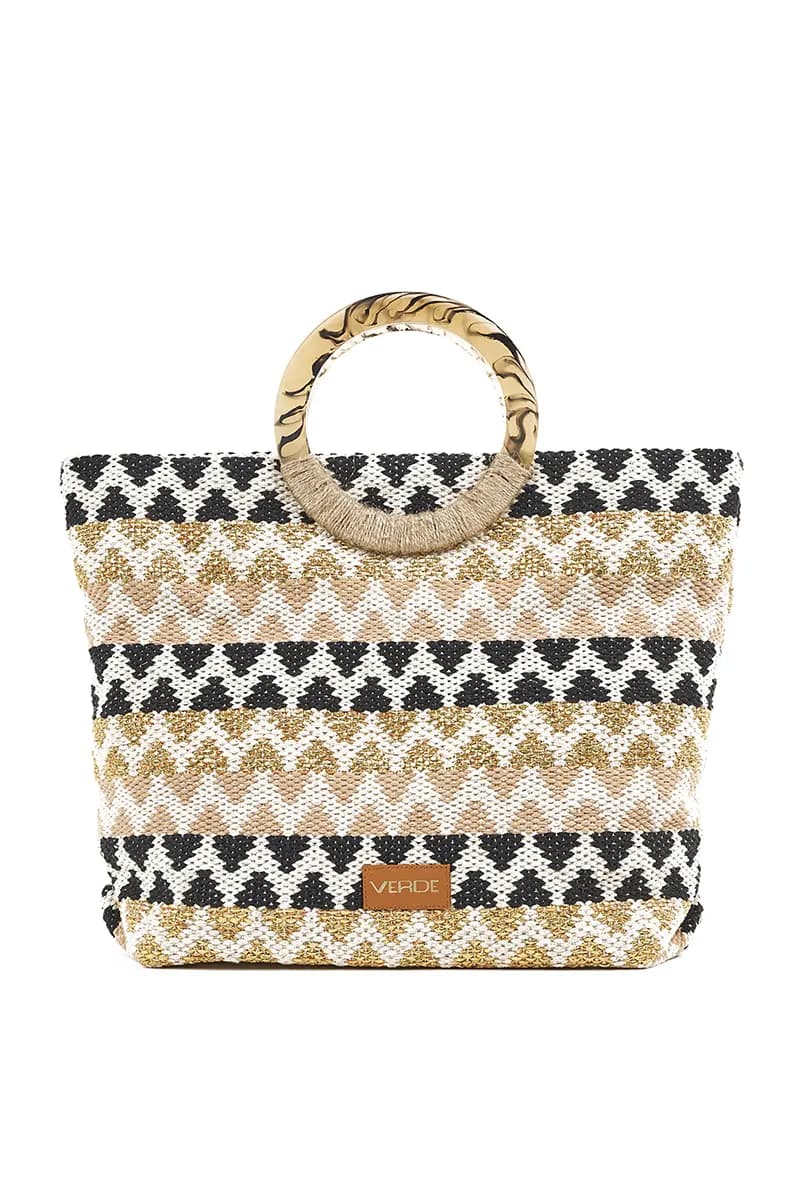 VERDE FASHION | Borsa mare tessuto - 3