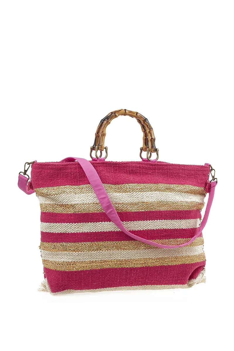 VERDE FASHION | Borsa mare tessuto - 2