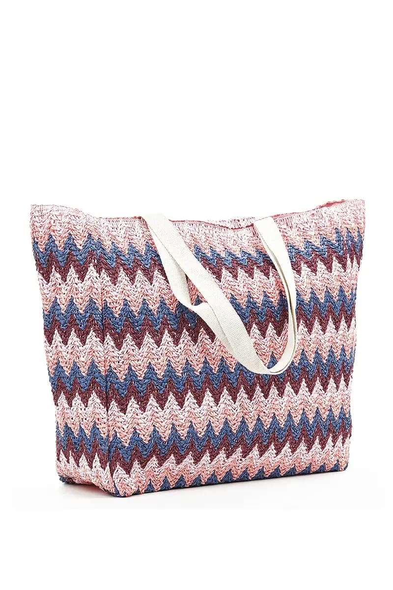 VERDE FASHION | Borsa mare tessuto paglia - 3