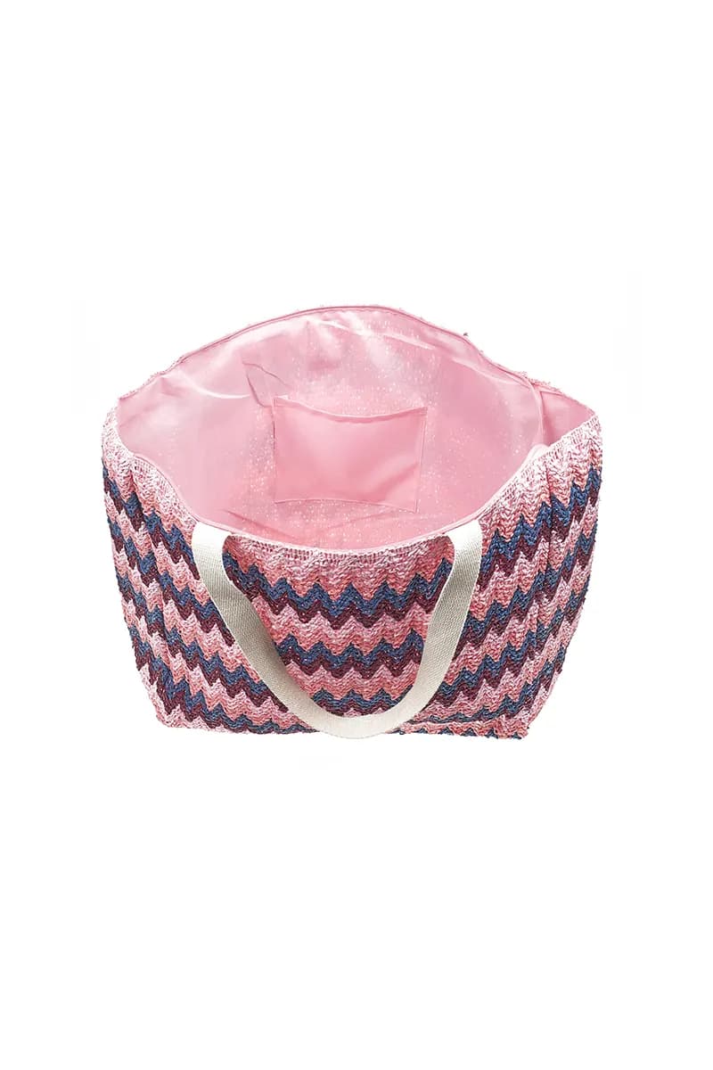 VERDE FASHION | Borsa mare tessuto paglia - 5