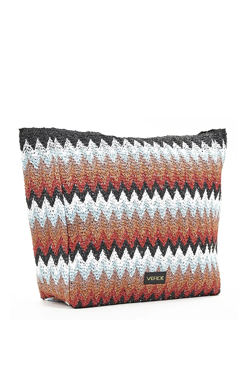 VERDE FASHION | Borsa mare tessuto paglia - 7