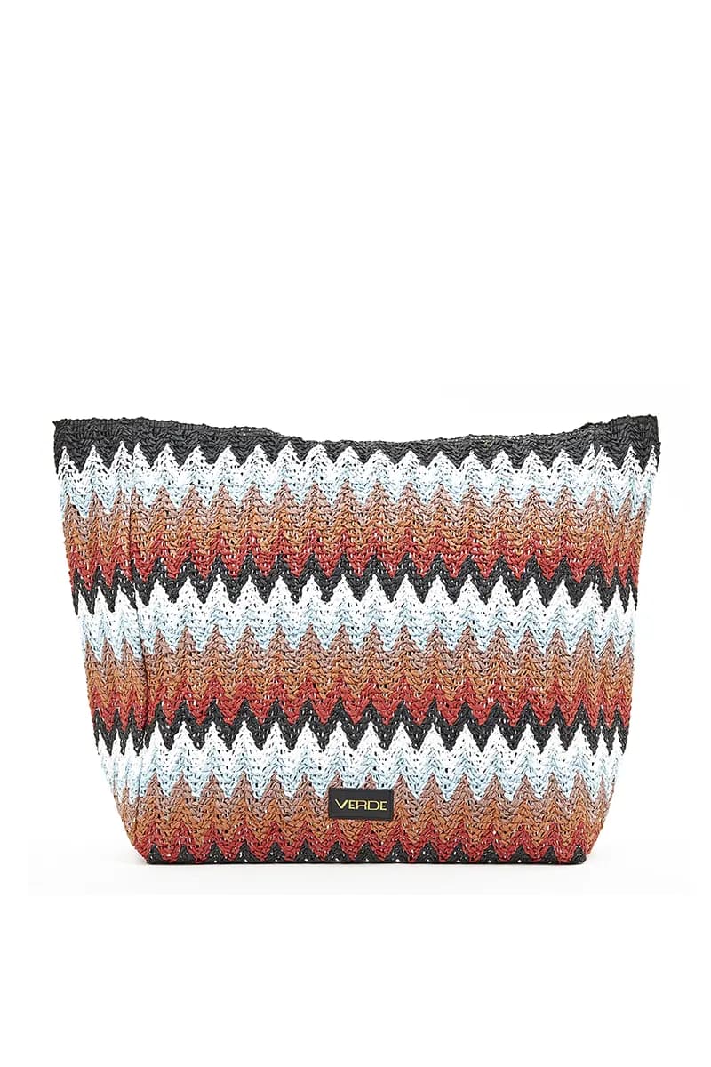 VERDE FASHION | Borsa mare tessuto paglia - 9