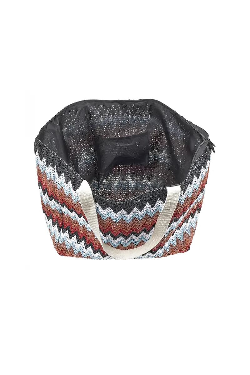 VERDE FASHION | Borsa mare tessuto paglia - 10