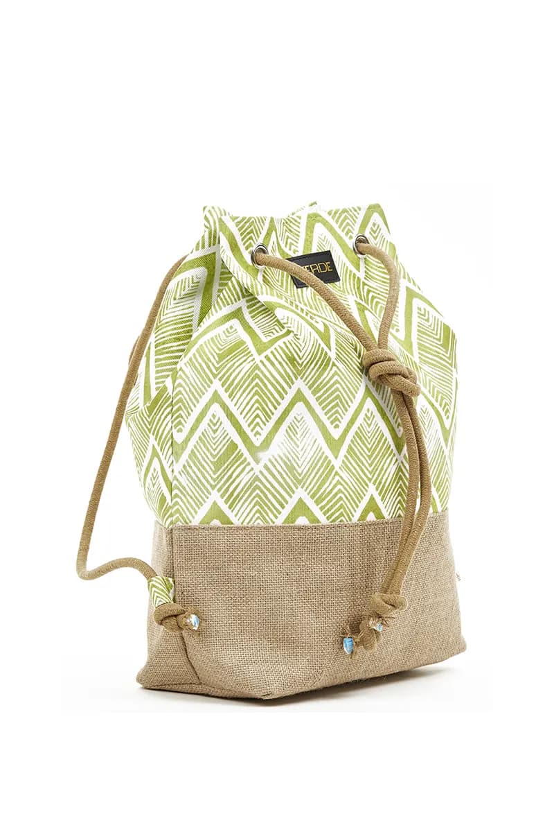 VERDE FASHION | Borsa mare tessuto paglia - 17