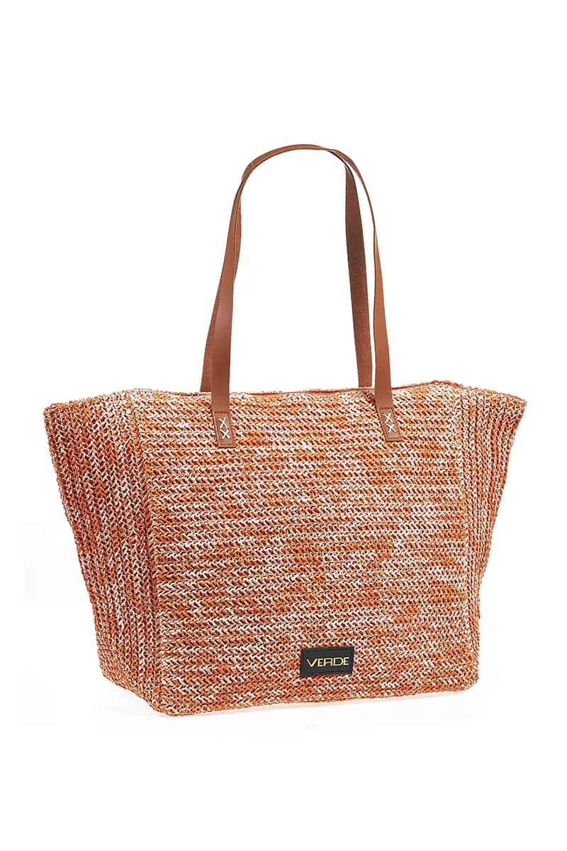 VERDE FASHION | Borsa mare tessuto paglia - 15