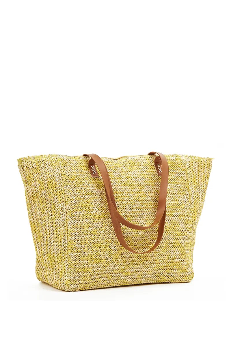 VERDE FASHION | Borsa mare tessuto paglia - 11