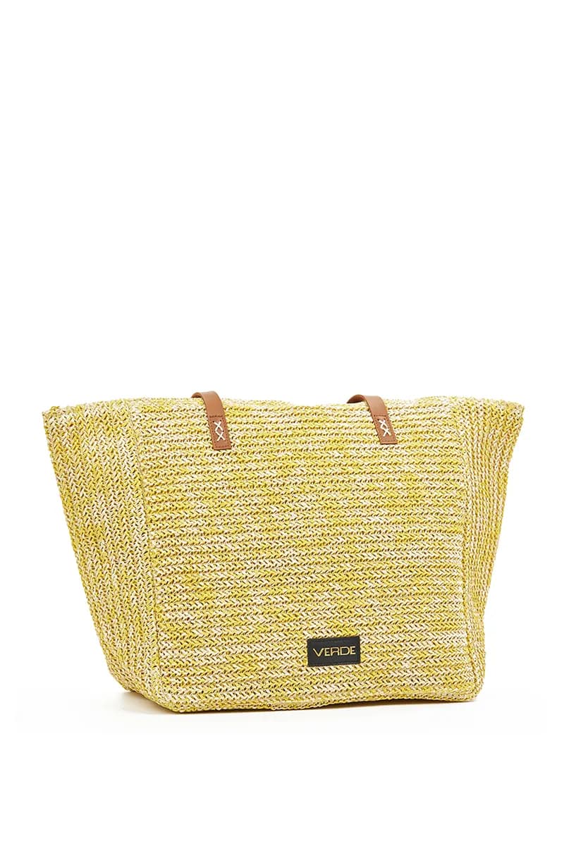 VERDE FASHION | Borsa mare tessuto paglia - 12