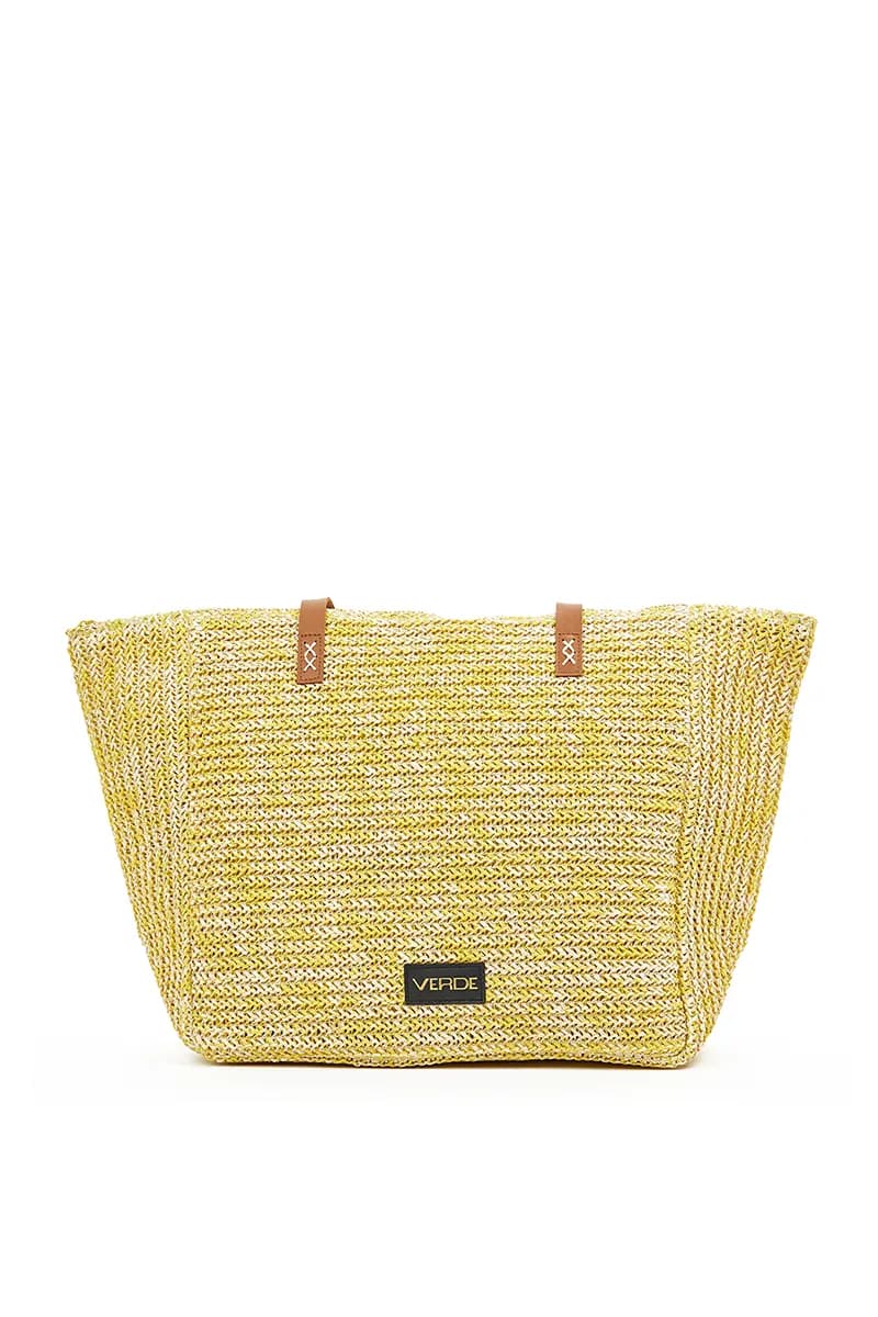 VERDE FASHION | Borsa mare tessuto paglia - 13