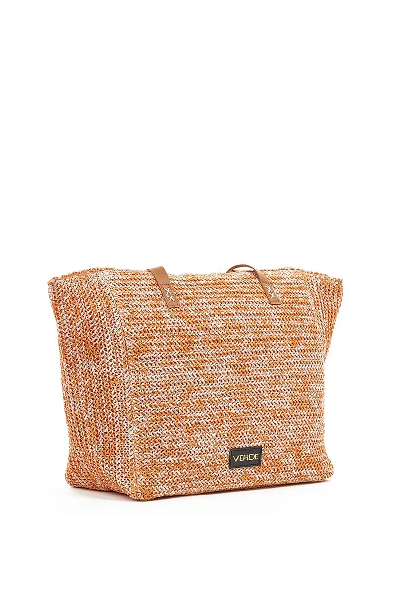 VERDE FASHION | Borsa mare tessuto paglia - 8