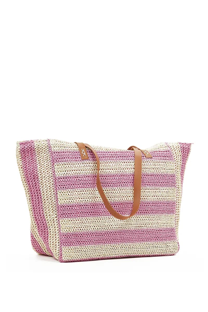 VERDE FASHION | Borsa mare tessuto paglia - 7