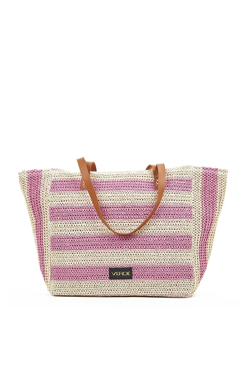 VERDE FASHION | Borsa mare tessuto paglia - 9