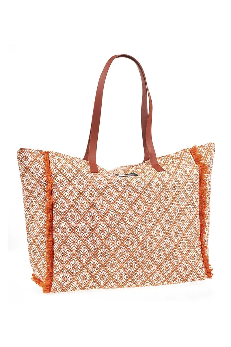 VERDE FASHION | Borsa mare tessuto - 10