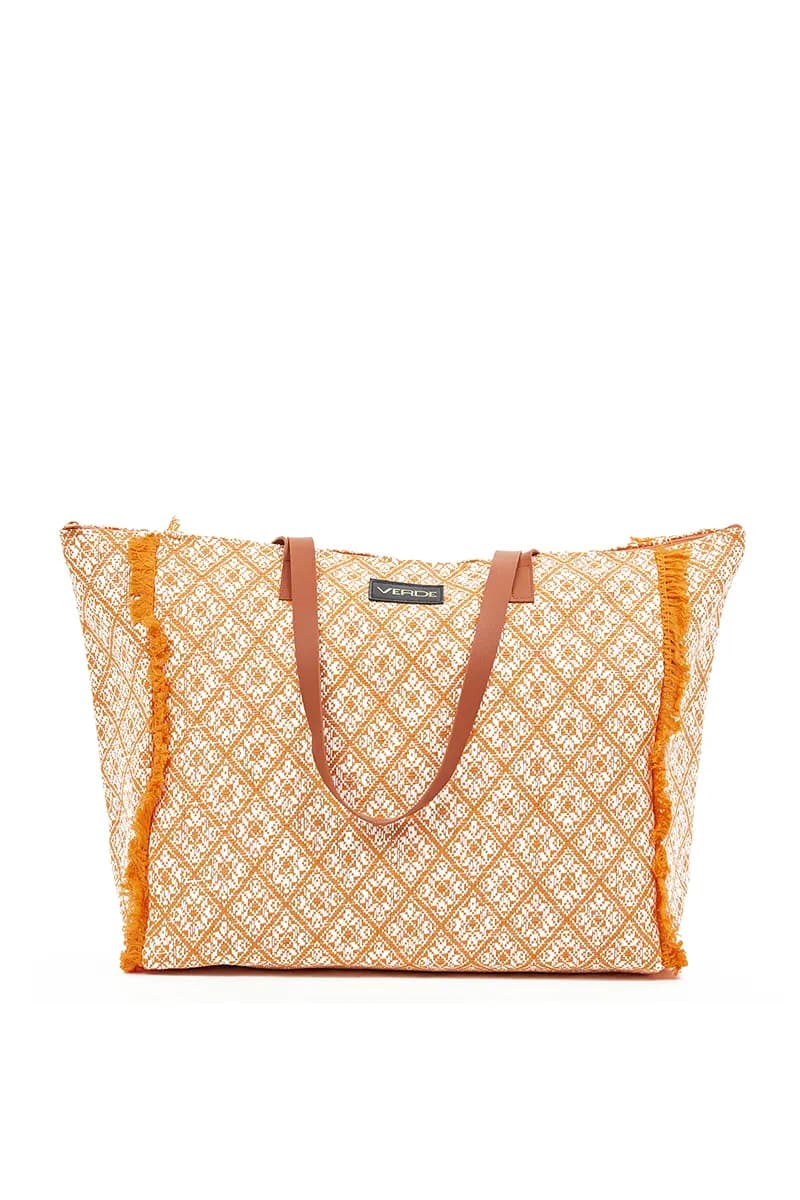 VERDE FASHION | Borsa mare tessuto - 4
