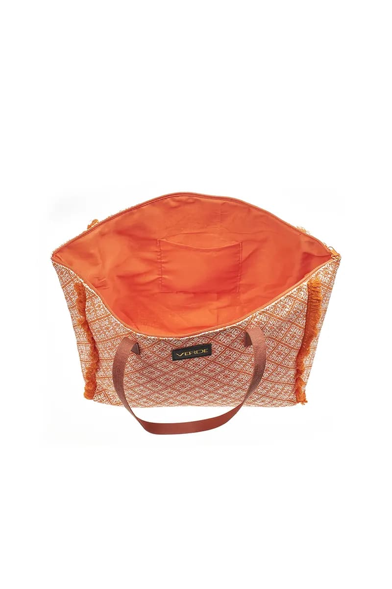 VERDE FASHION | Borsa mare tessuto - 5