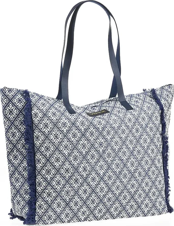VERDE FASHION | Borsa mare tessuto - 6