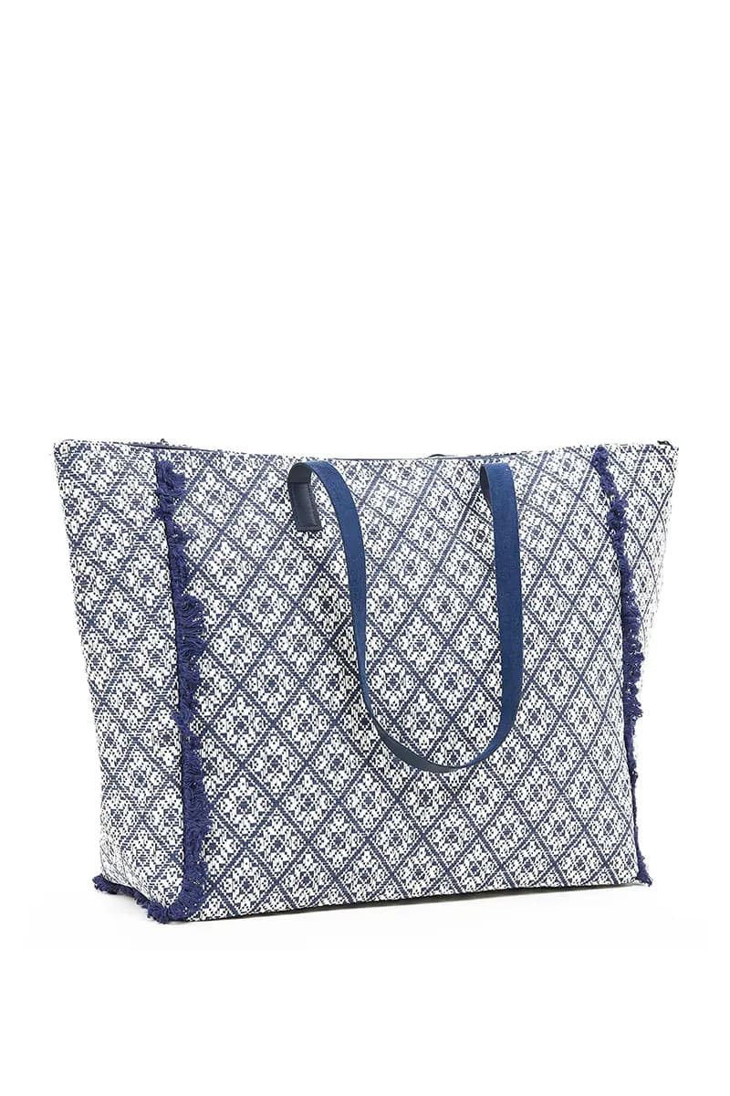 VERDE FASHION | Borsa mare tessuto - 7