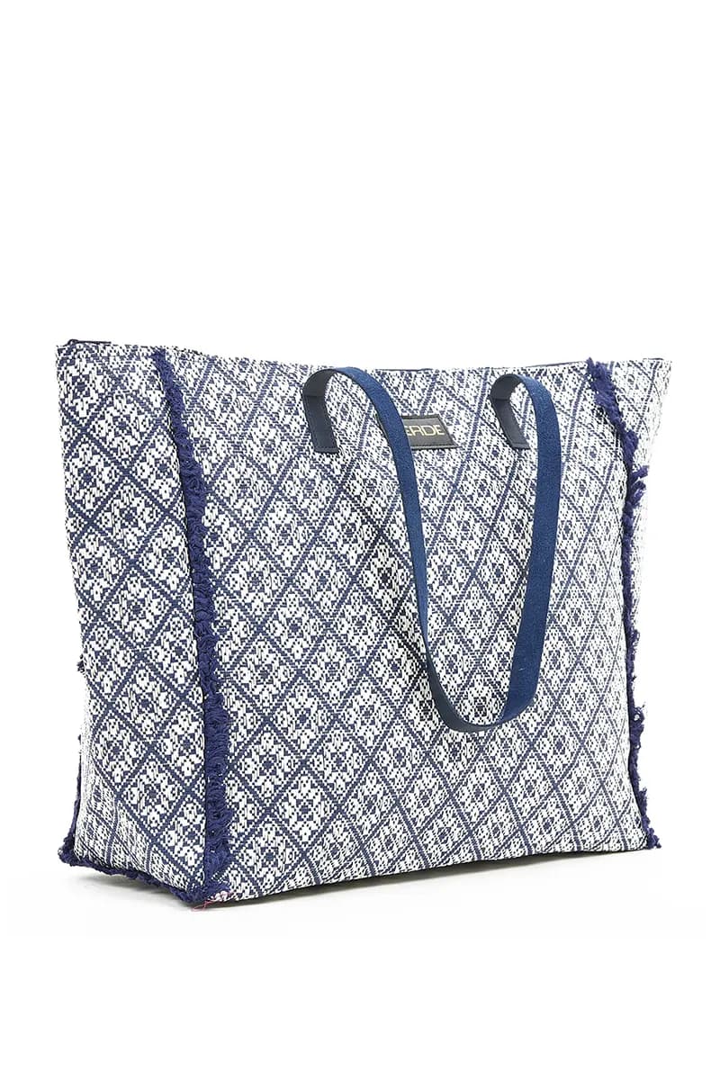 VERDE FASHION | Borsa mare tessuto - 8