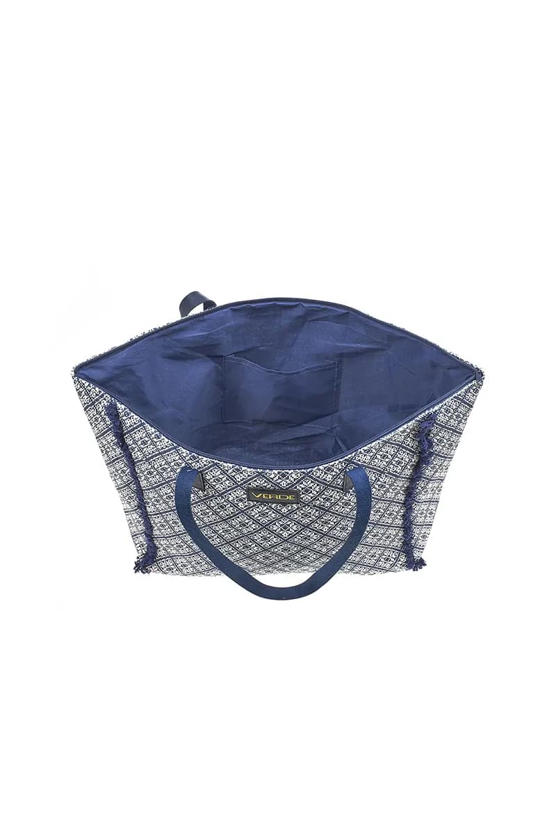 VERDE FASHION | Borsa mare tessuto - 9