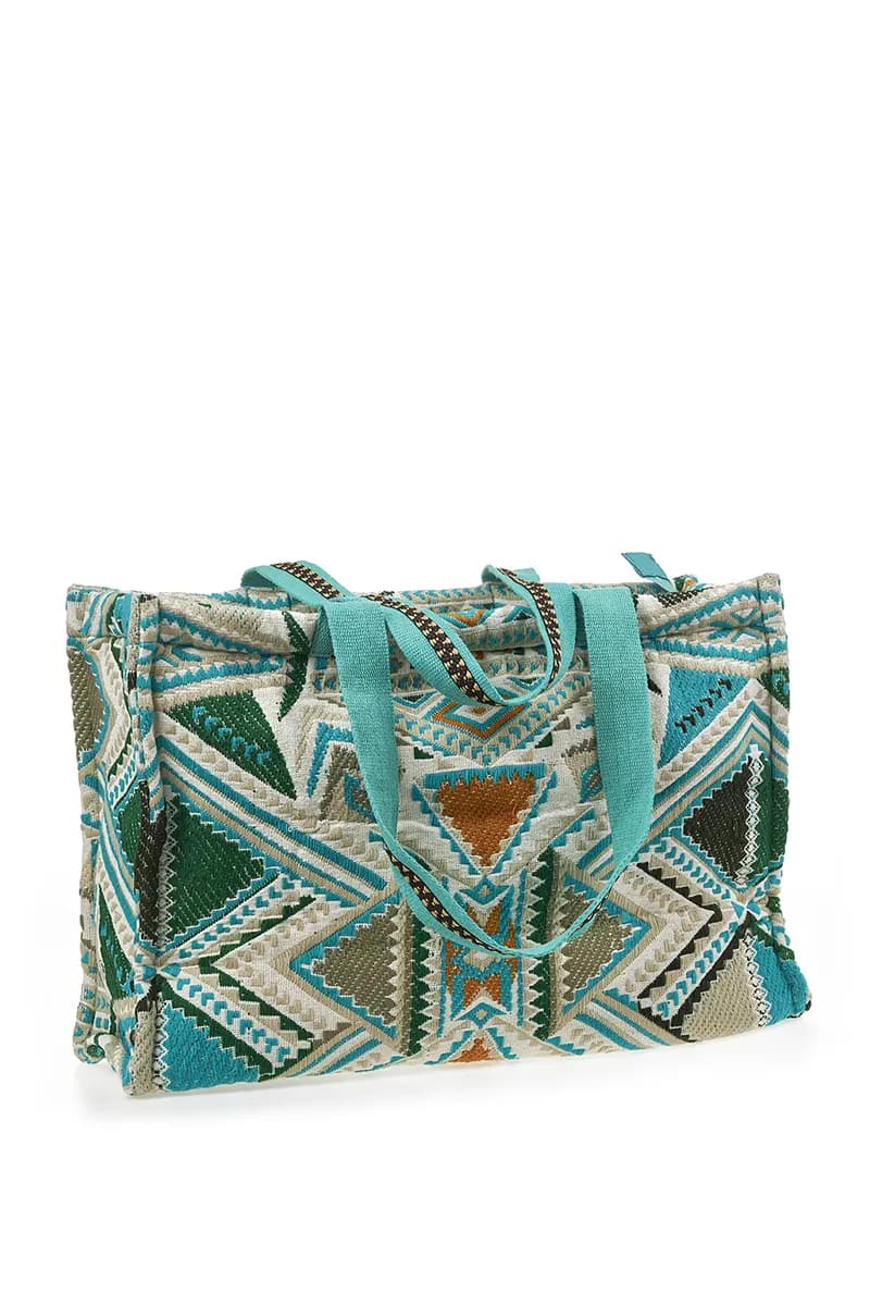 VERDE FASHION | Borsa mare tessuto - 2