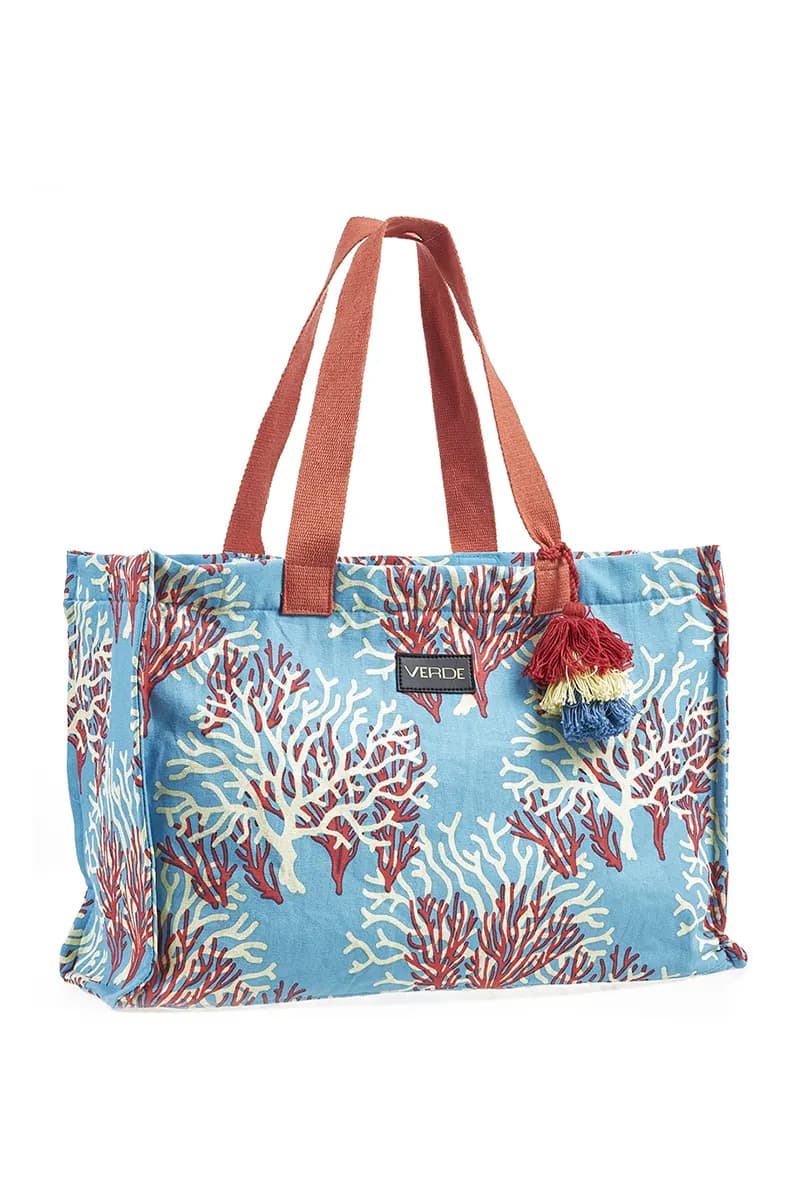 VERDE FASHION | Borsa mare tessuto - 6