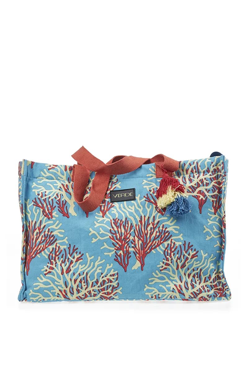 VERDE FASHION | Borsa mare tessuto - 4