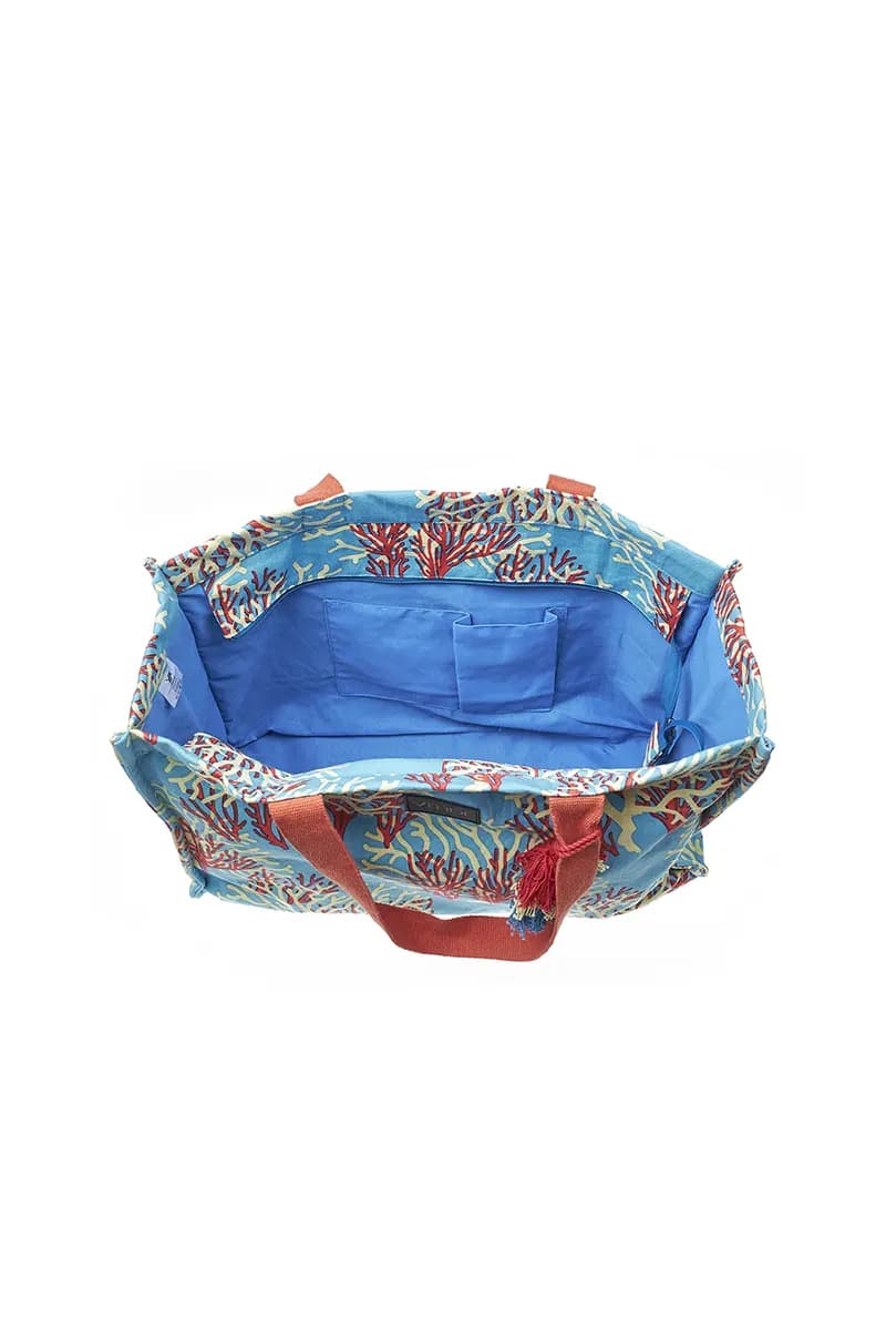 VERDE FASHION | Borsa mare tessuto - 5