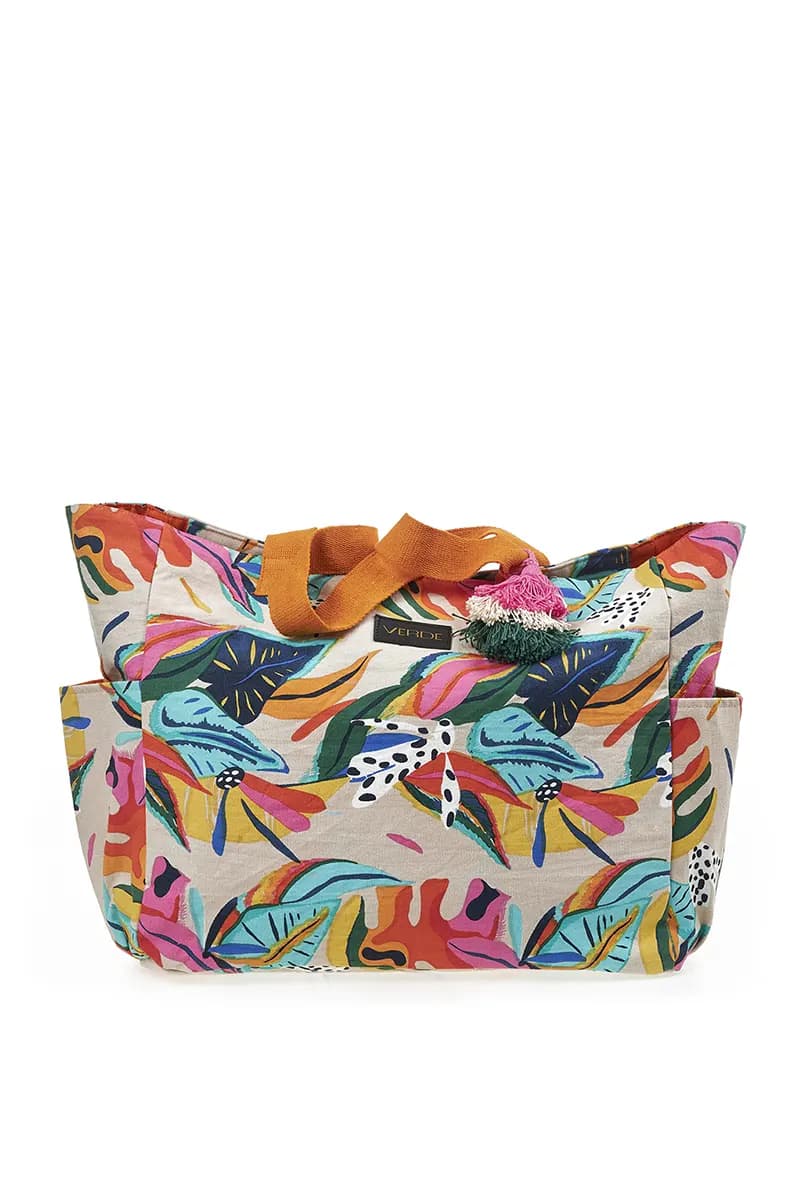 VERDE FASHION | Borsa mare tessuto - 4