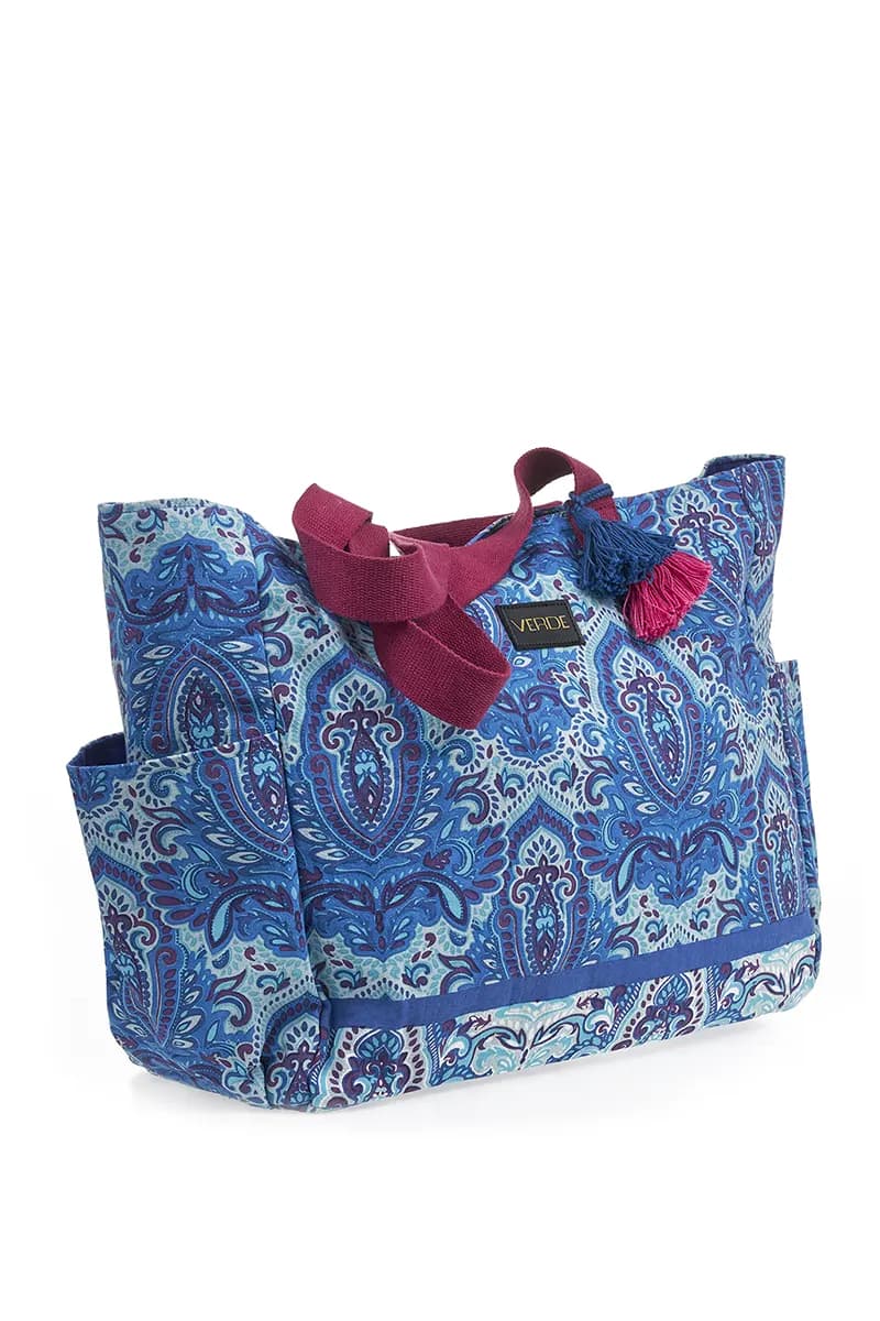 VERDE FASHION | Borsa mare tessuto - 3