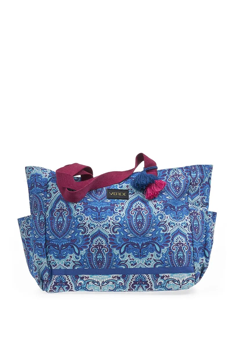 VERDE FASHION | Borsa mare tessuto - 4