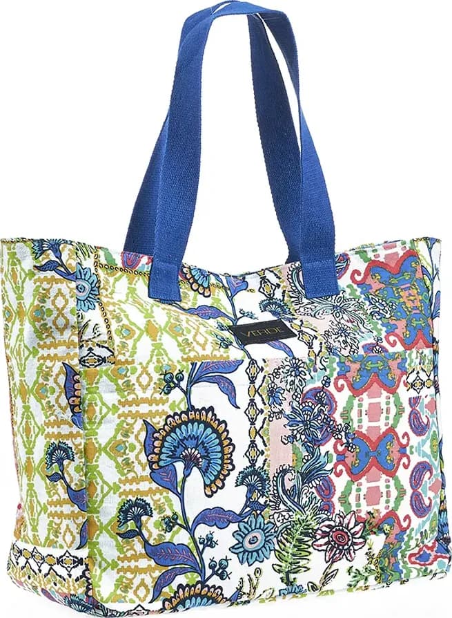 VERDE FASHION | Borsa mare tessuto - 6
