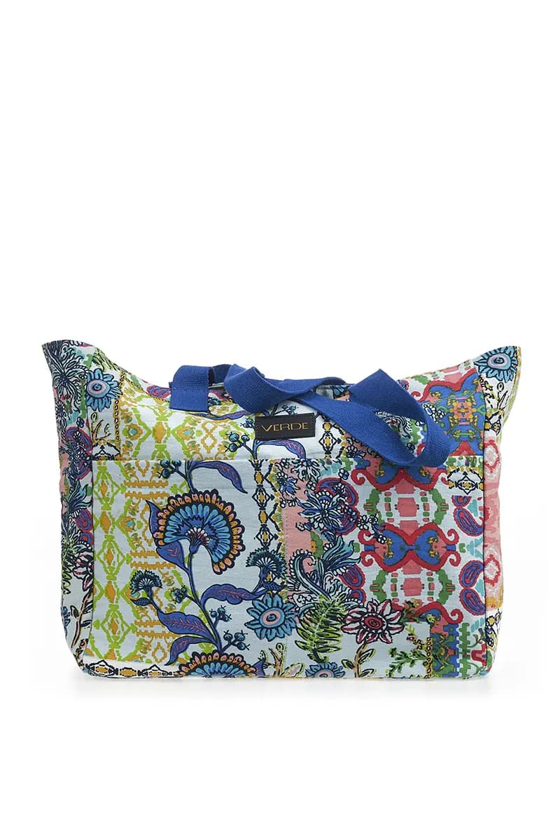 VERDE FASHION | Borsa mare tessuto - 4