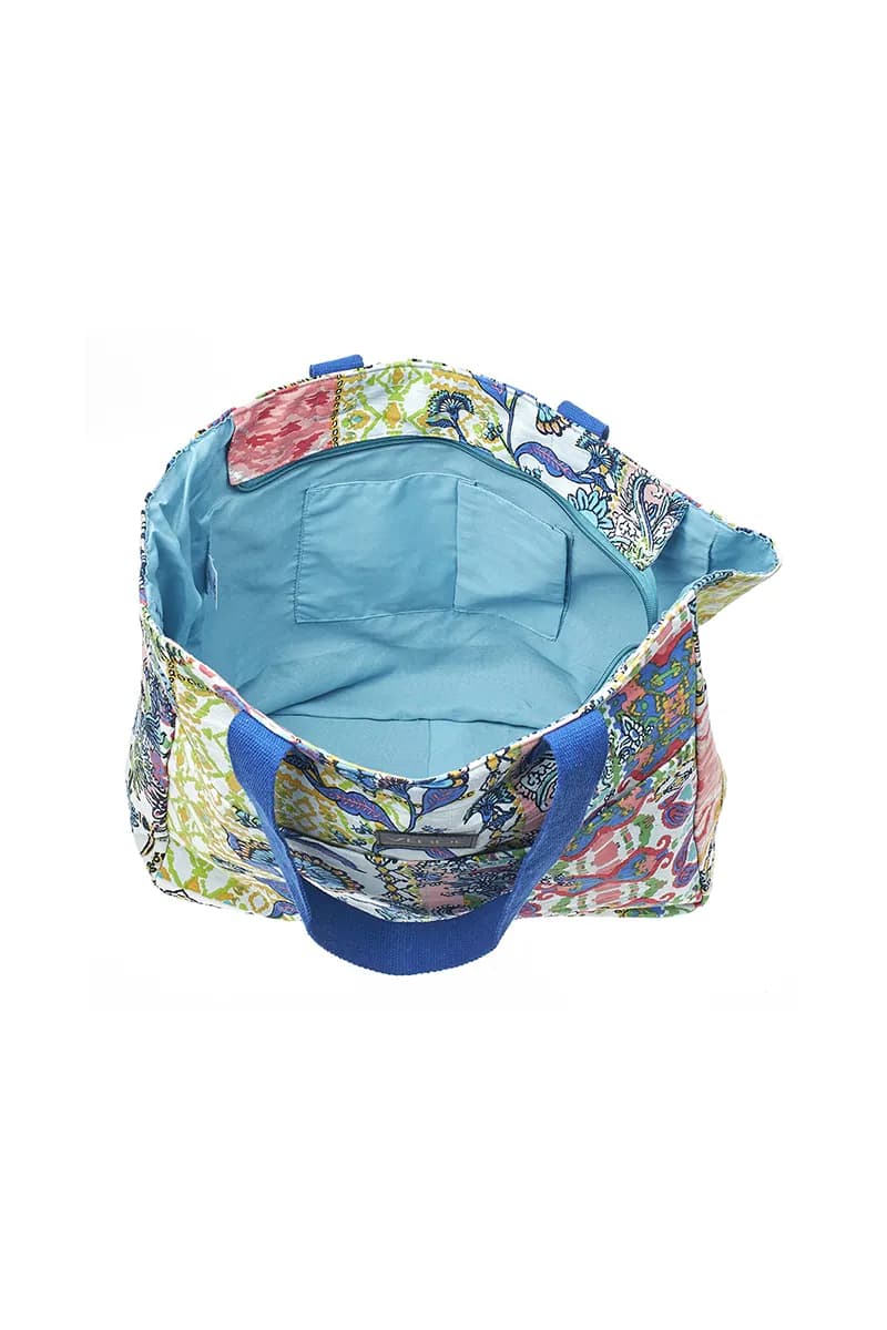 VERDE FASHION | Borsa mare tessuto - 5