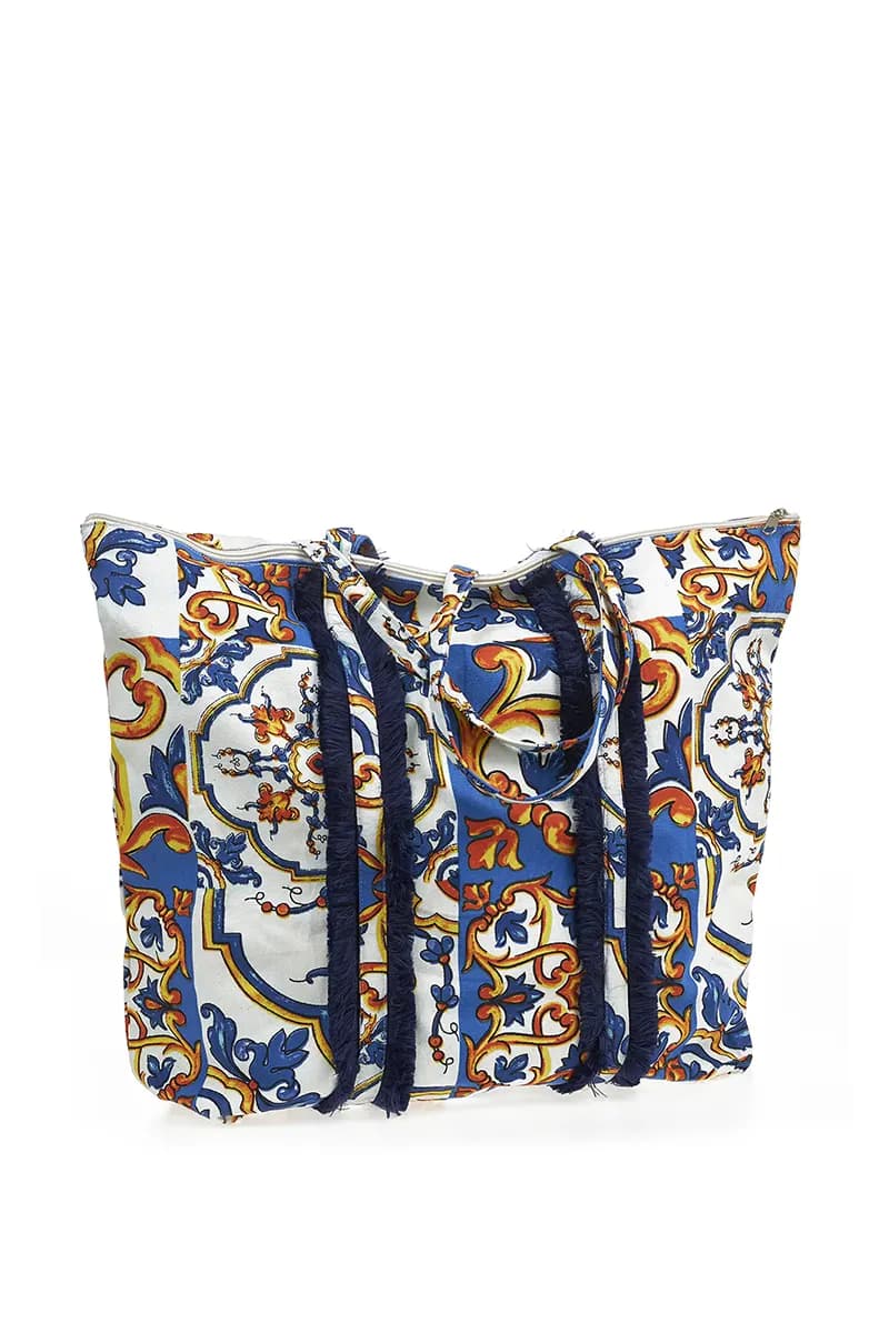 VERDE FASHION | Borsa mare tessuto - 2