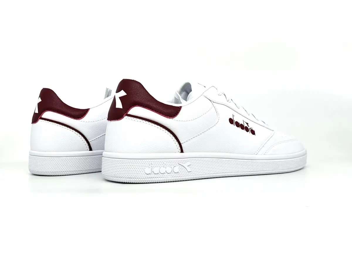 Diadora sneakers uomo VIENTO INDOOR bianche e rosse - 2