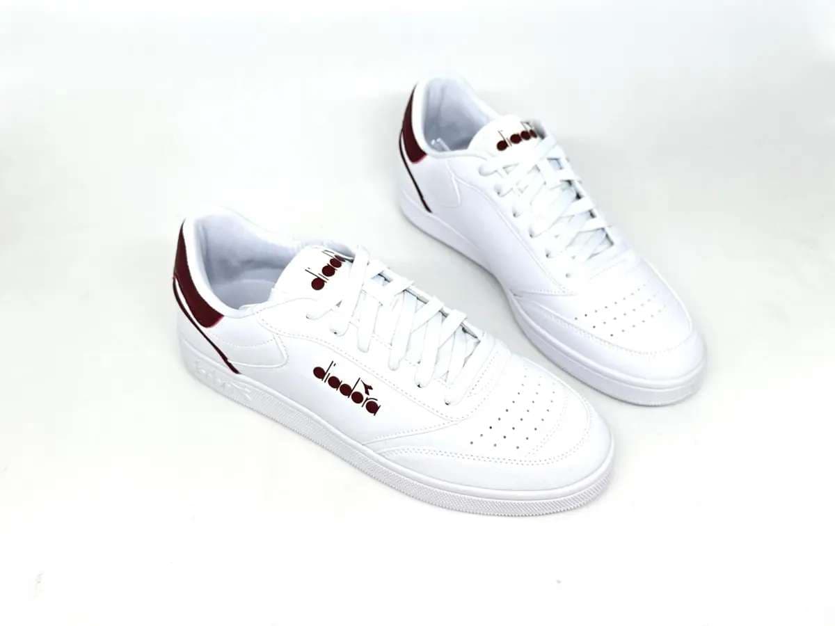 Diadora sneakers uomo VIENTO INDOOR bianche e rosse - 3