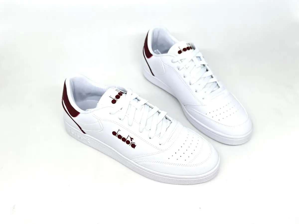 Diadora sneakers uomo VIENTO INDOOR bianche e rosse - 3