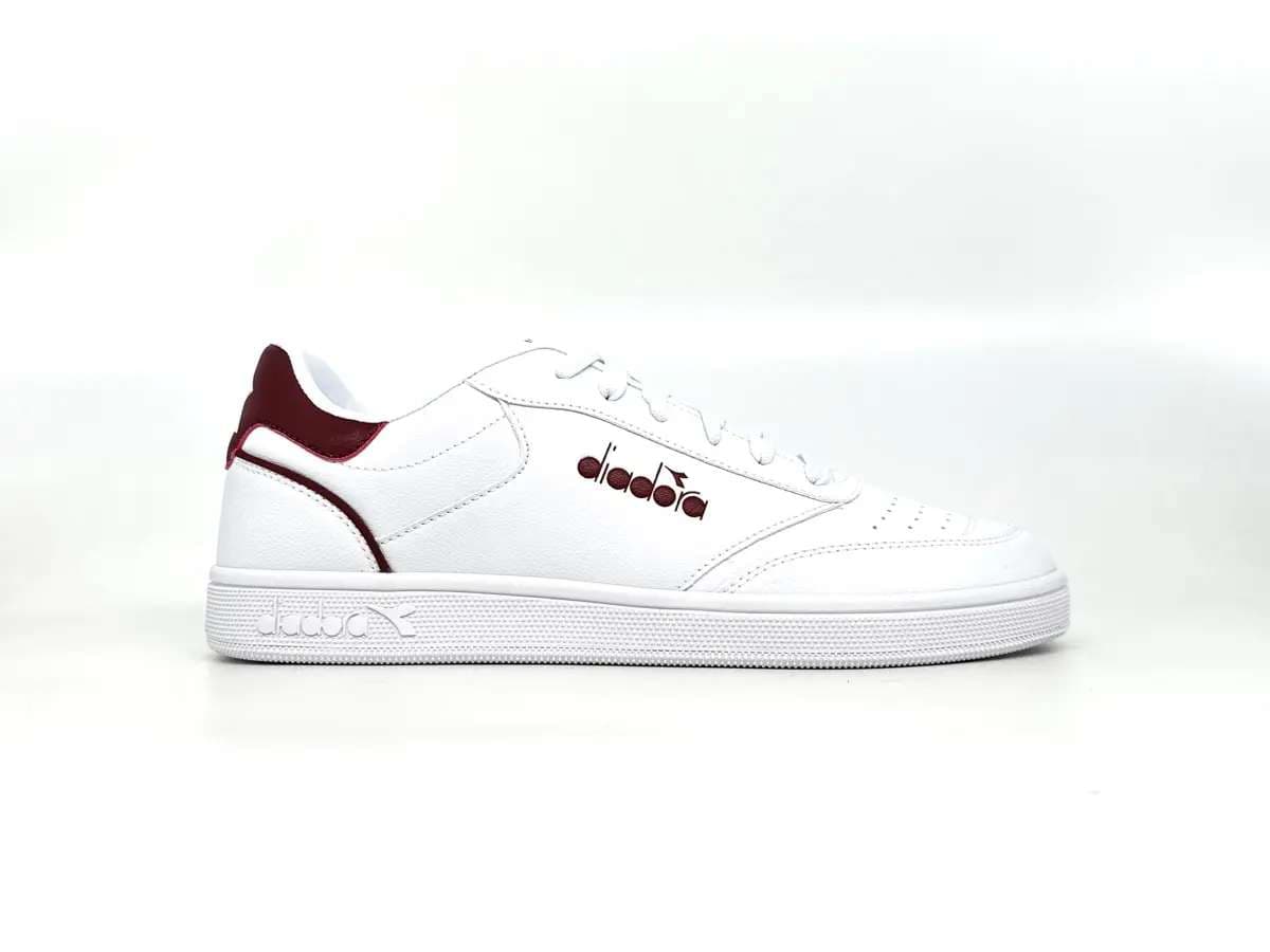 Diadora sneakers uomo VIENTO INDOOR bianche e rosse - 4