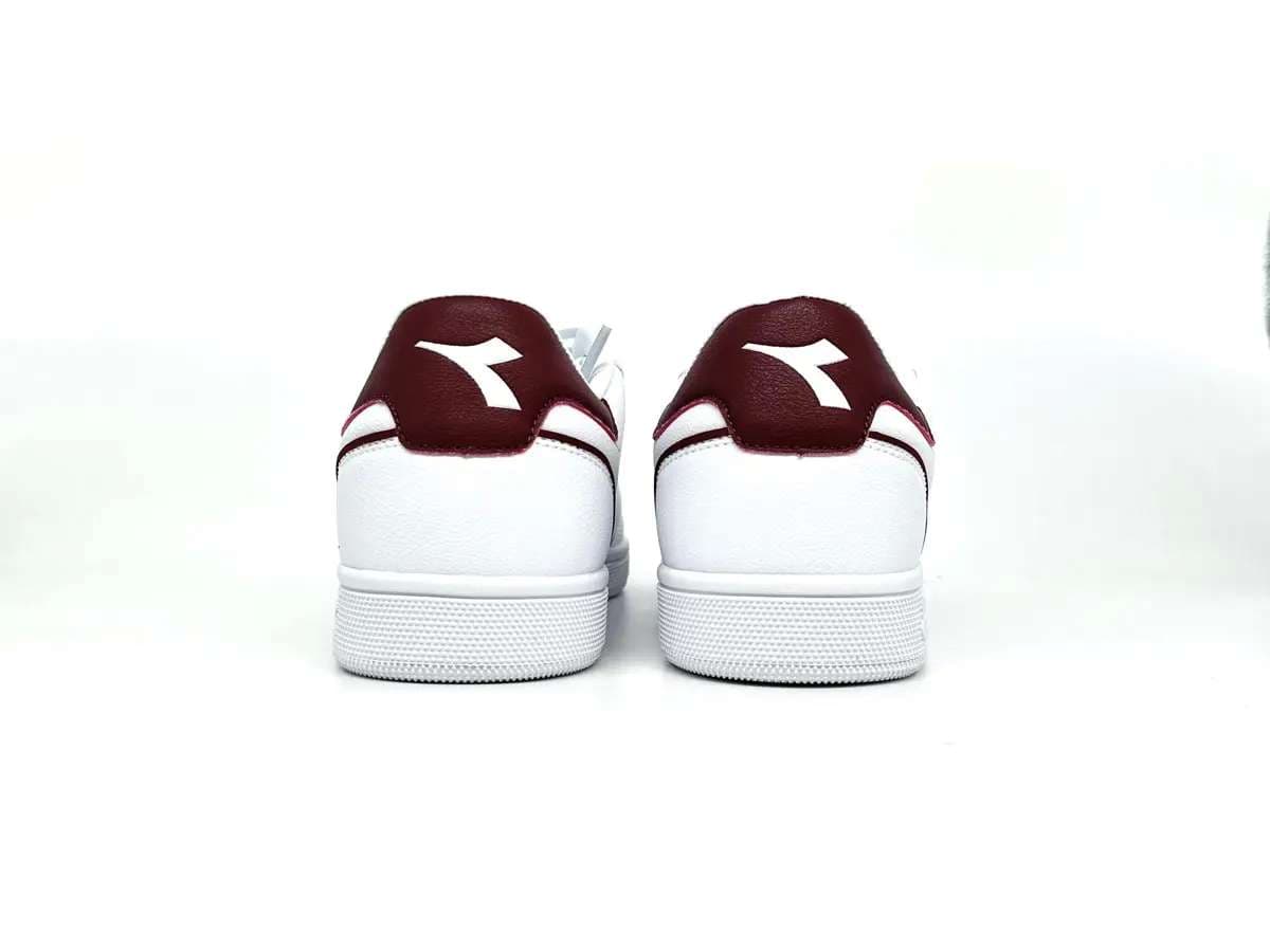 Diadora sneakers uomo VIENTO INDOOR bianche e rosse - 6
