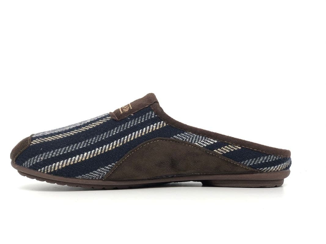 GRUNLAND Ciabatta uomo blu marrone - 2