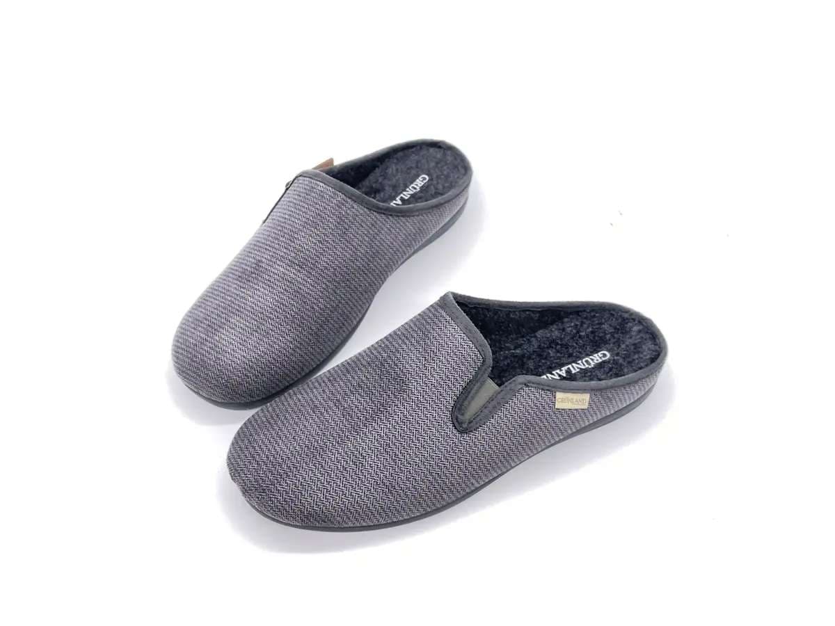 GRUNLAND Pantofole uomo GAFO grigie - 3