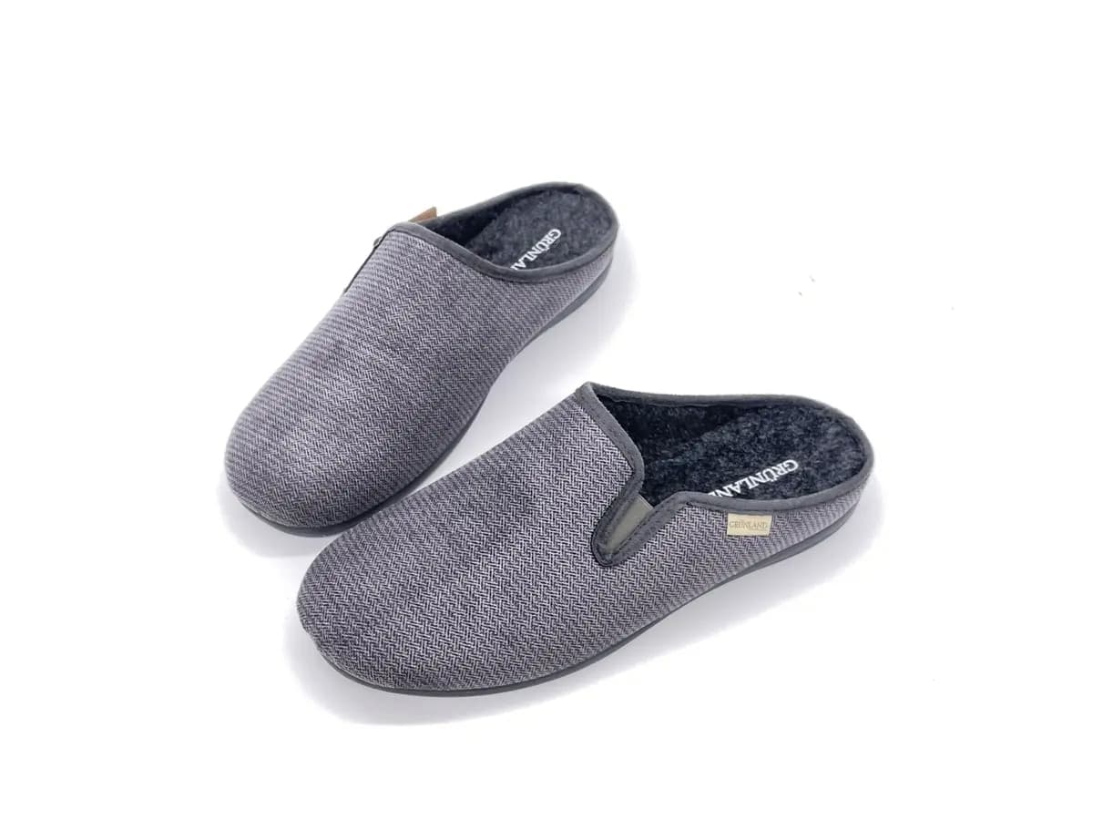 GRUNLAND Pantofole uomo GAFO grigie - 3