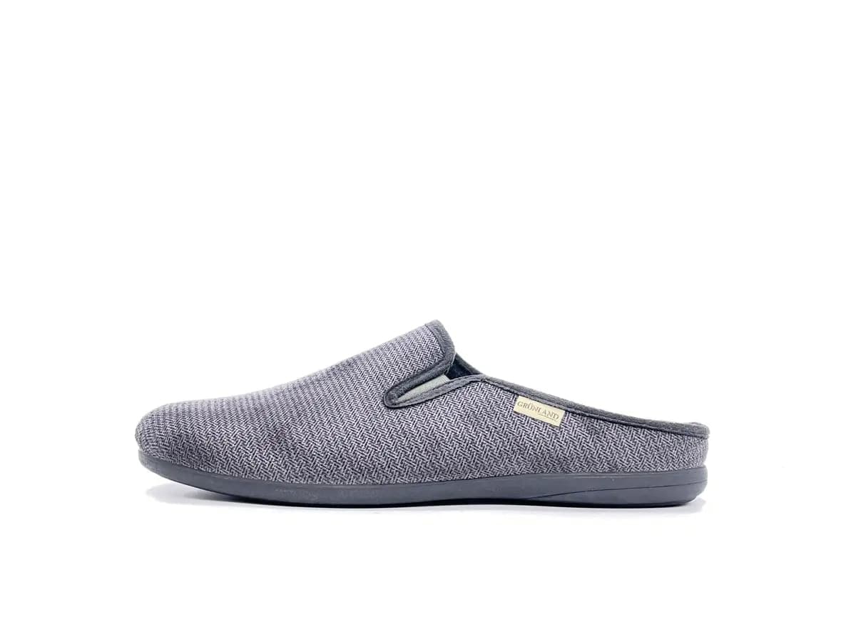 GRUNLAND Pantofole uomo GAFO grigie - 4