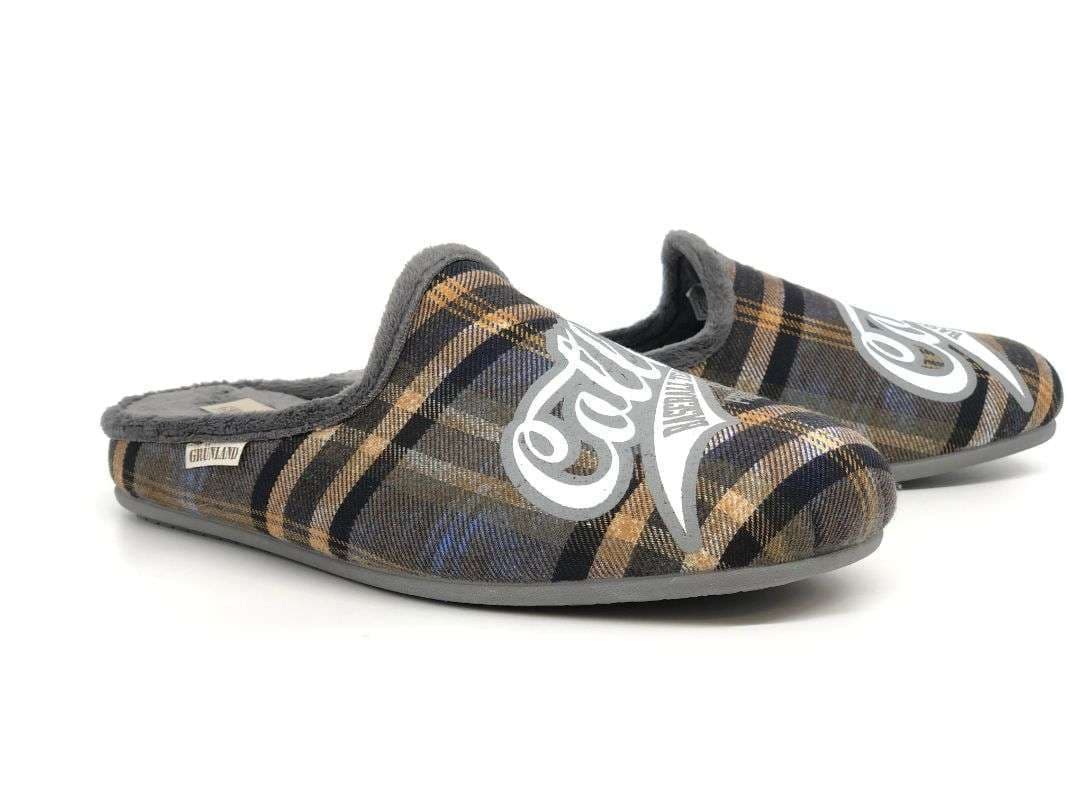GRUNLAND Ciabatta uomo Cley grigio - 3