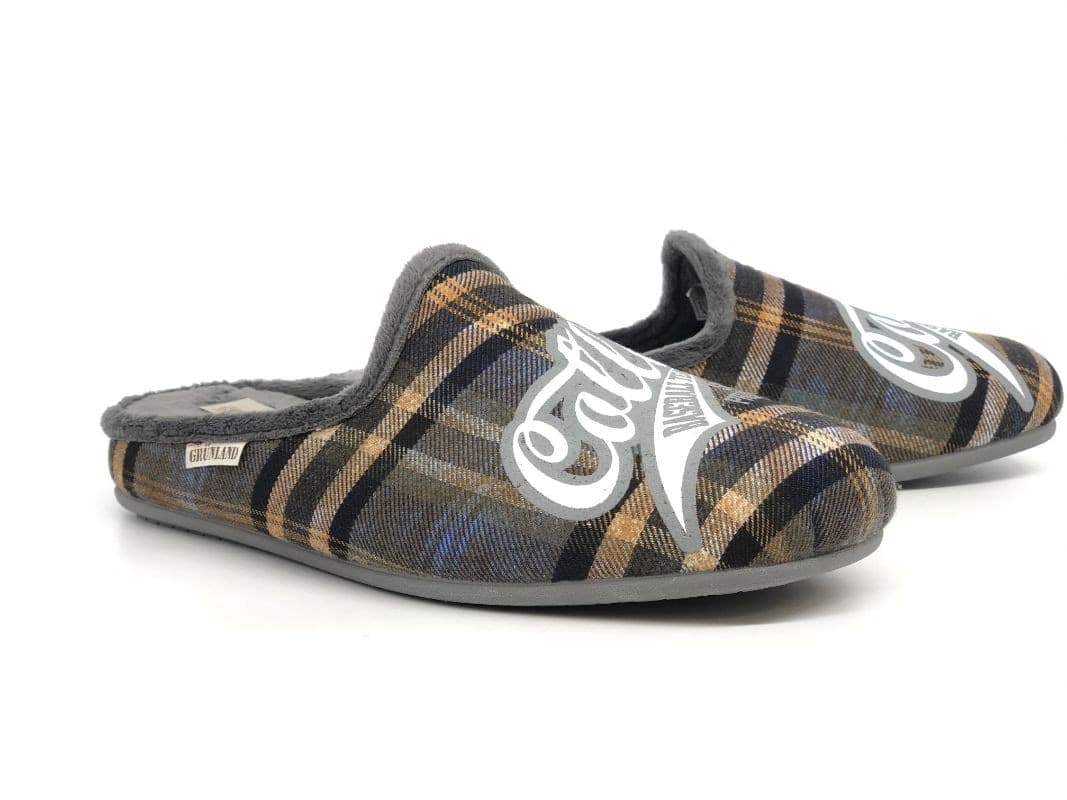 GRUNLAND Ciabatta uomo Cley grigio - 3