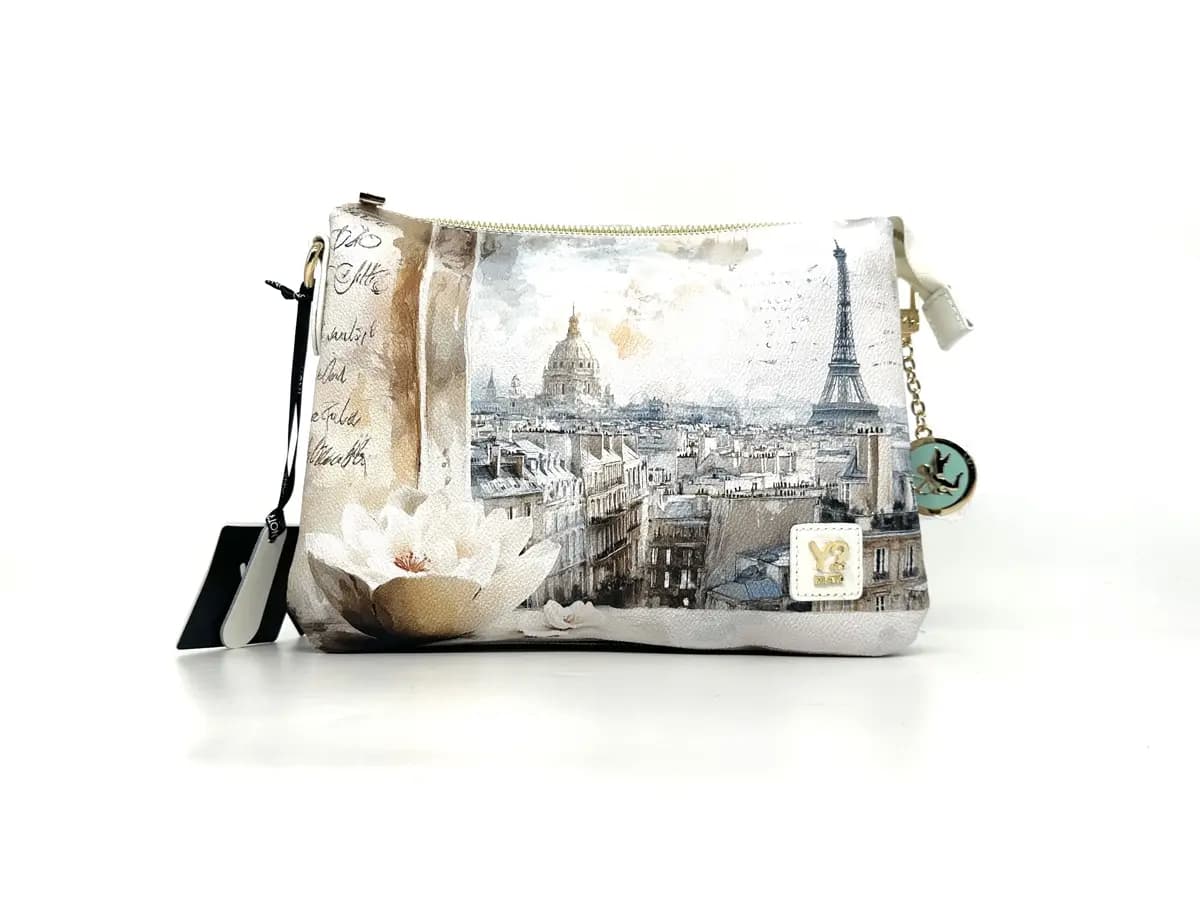 Ynot pochette donna tracolla Paris Dream stampa Parigi - 5