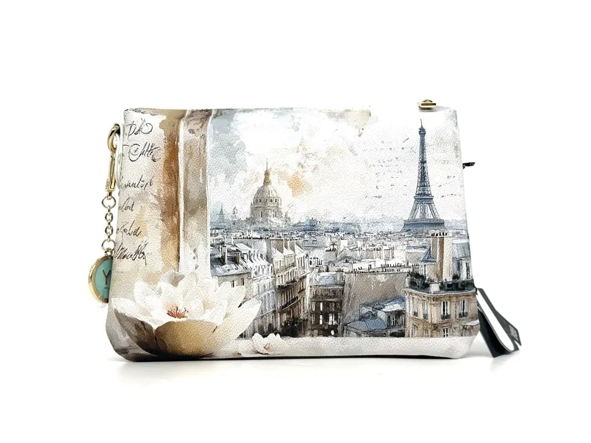Ynot pochette donna tracolla Paris Dream stampa Parigi - 3
