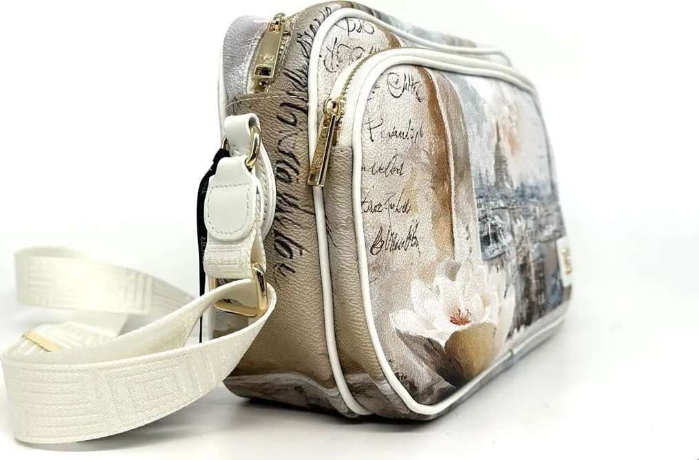 Ynot borsa donna a tracolla Paris Dream stampa Parigi - 2