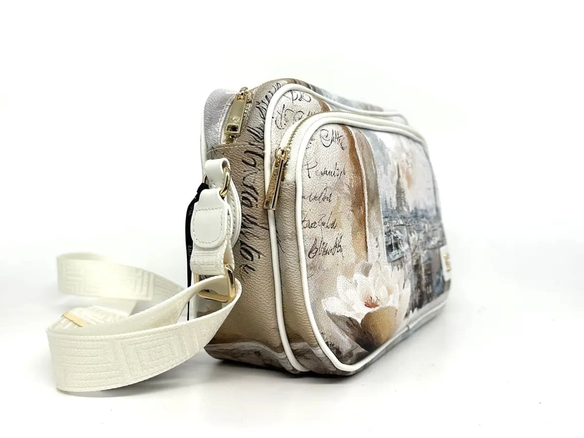 Ynot borsa donna a tracolla Paris Dream stampa Parigi - 2