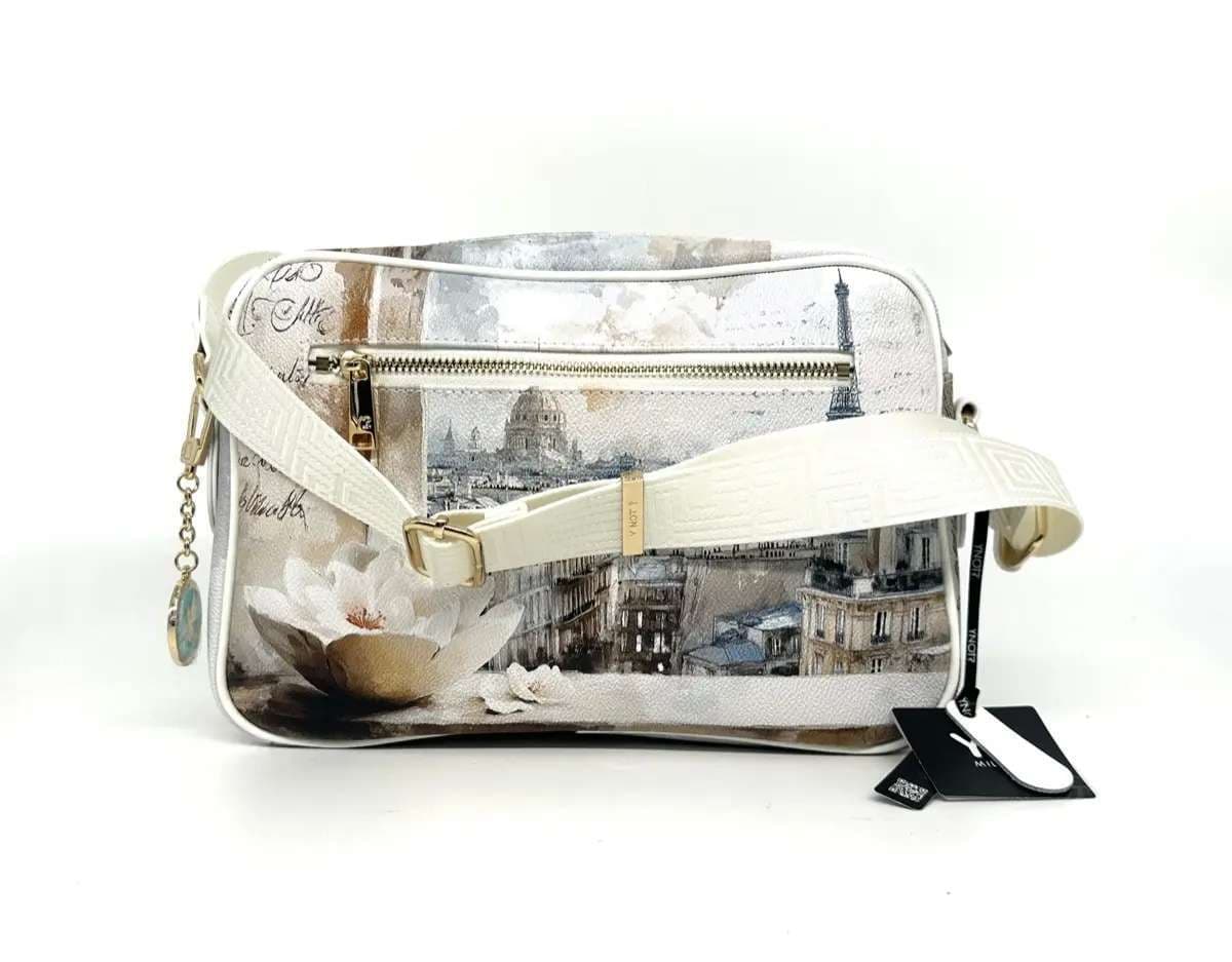 Ynot borsa donna a tracolla Paris Dream stampa Parigi - 3