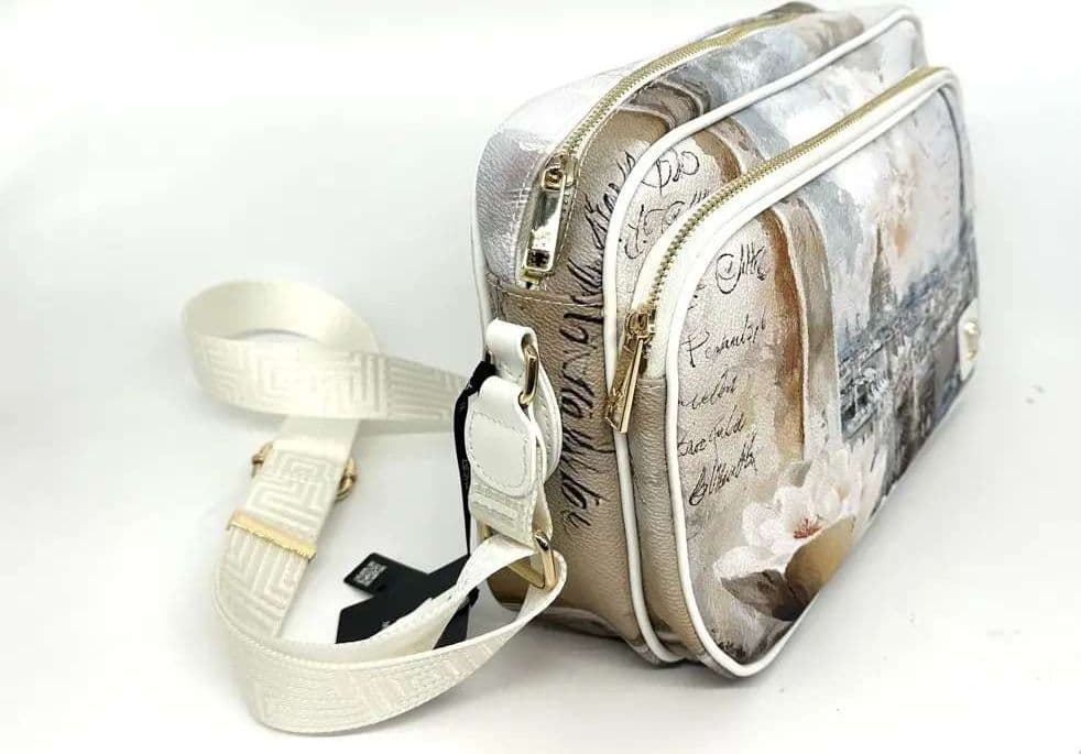 Ynot borsa donna a tracolla Paris Dream stampa Parigi - 4